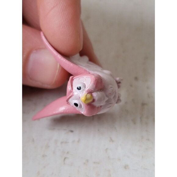 Miniature Disney pink owl Forest Friend toy figure - Picture 4 of 4